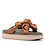 Thumbnail: GANNI, Knotted Strap Flatform Slide Sandal - Chipmunk