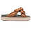 Thumbnail: GANNI, Knotted Strap Flatform Slide Sandal - Chipmunk